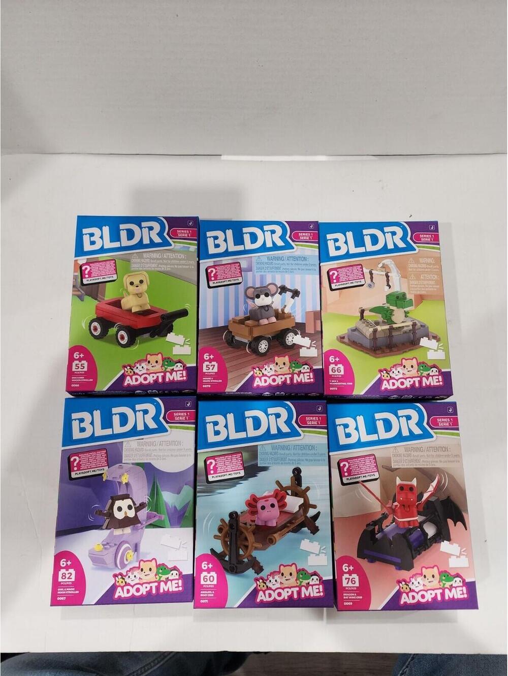 BLDR Adopt Me Series 1 Building Block Sets With Virtual Codes🎈COMPLETE SET OF 6